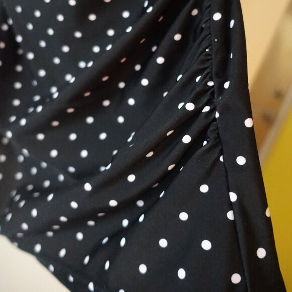 Christina tankini twist-front tummy ruched Swimwear Swim Polka dot print 6 XS - Picture 5 of 10